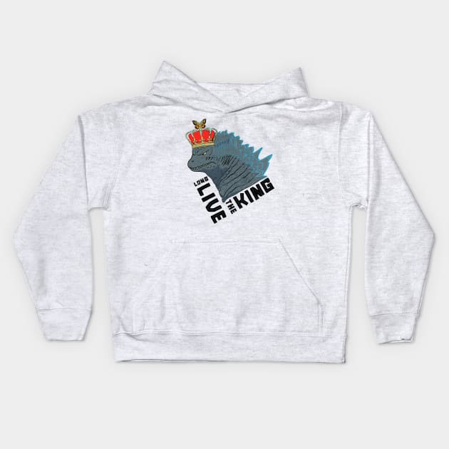 Long Live The King Kids Hoodie by Turbo Mecha Giant Dino